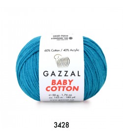 Gazzal Baby Cotton Mavi Bebek Yünü-3428