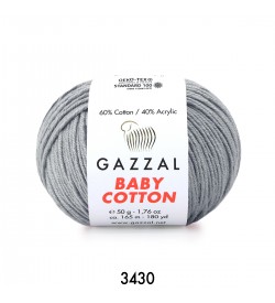 Gazzal Baby Cotton Gri Bebek Yünü-3430