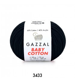 Gazzal Baby Cotton Siyah Bebek Yünü-3433