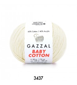 Gazzal Baby Cotton Bej Bebek Yünü-3437