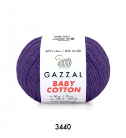 Gazzal Baby Cotton Mor Bebek Yünü-3440