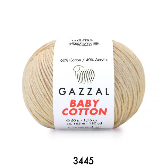 Gazzal Baby Cotton Bej Bebek Yünü-3445