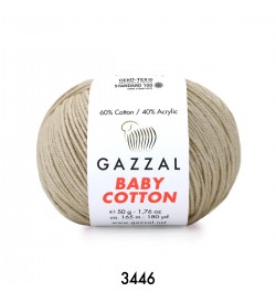Gazzal Baby Cotton Bej Bebek Yünü-3446