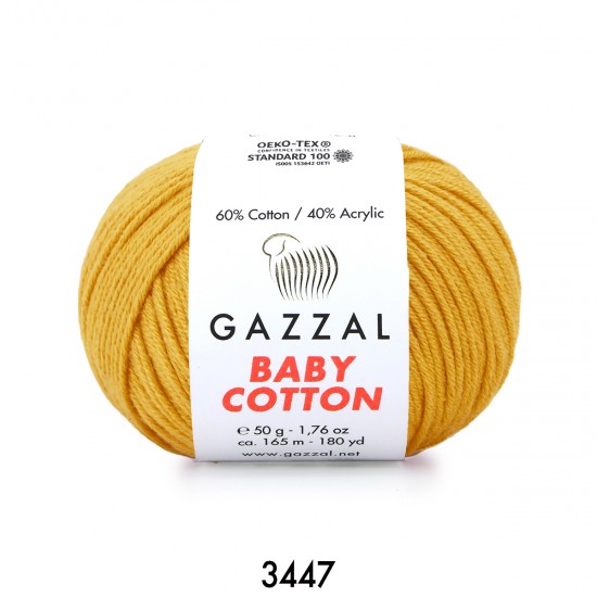 Gazzal Baby Cotton Bal Köpüğü Bebek Yünü-3447