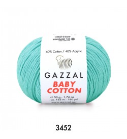 Gazzal Baby Cotton Turkuaz Bebek Yünü-3452
