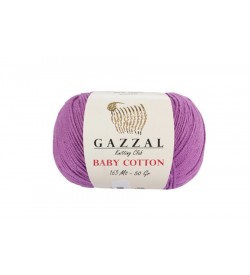 Gazzal Baby Cotton Lila Bebek Yünü-3414