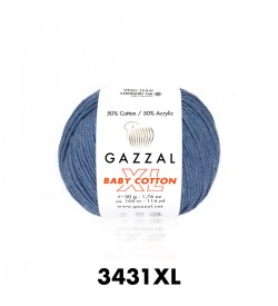 Gazzal Baby Cotton XL Koyu Mavi Bebek Yünü-3431XL