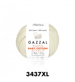 Gazzal Baby Cotton XL Bej Bebek Yünü-3437XL