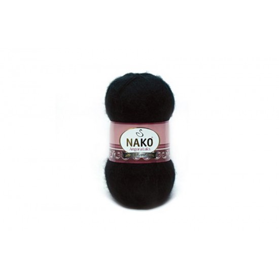 Nako Angora Luks Siyah-217