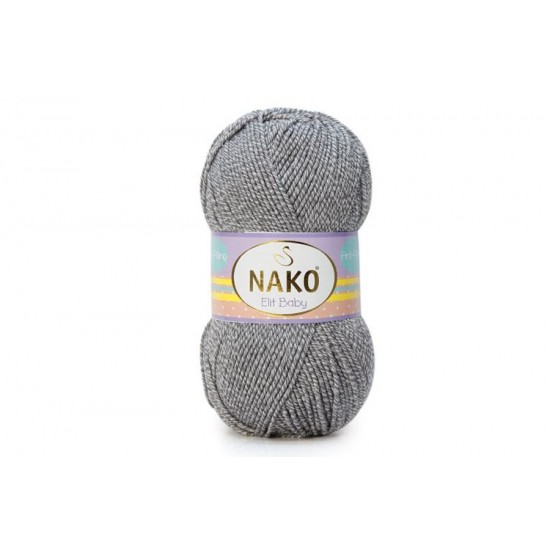 Nako Elit Baby Gri Beyaz Muline-21353
