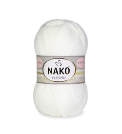 Nako İnci Bebe Beyaz - 208