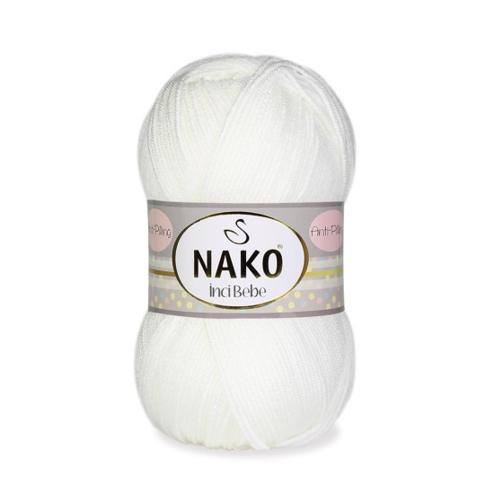 Nako İnci Bebe Beyaz - 208