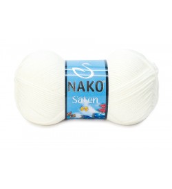 Nako Saten Beyaz-208