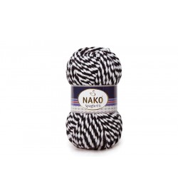 Nako Spaghetti Siyah Beyaz Muline-3086