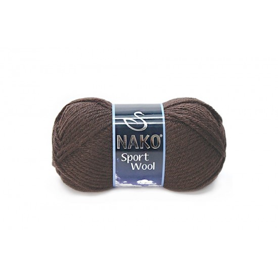 Nako Sport Wool Bitter Çikolata-4987