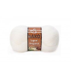 Nako Süper Angora Beyaz-208