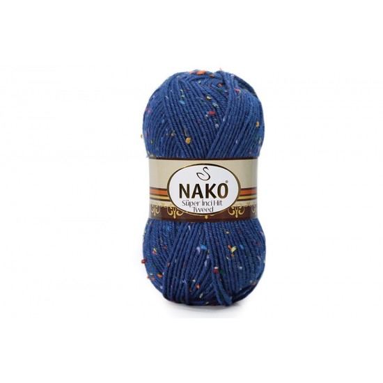 Nako Süper İnci Hit Tweed Lacivert-2394