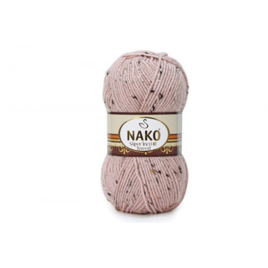 Nako Süper İnci Hit Tweed Pudra Pembe-10569