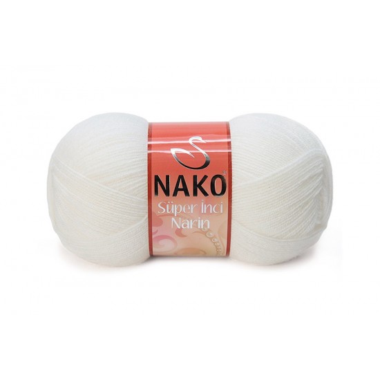 Nako Süper İnci Narin Beyaz-208
