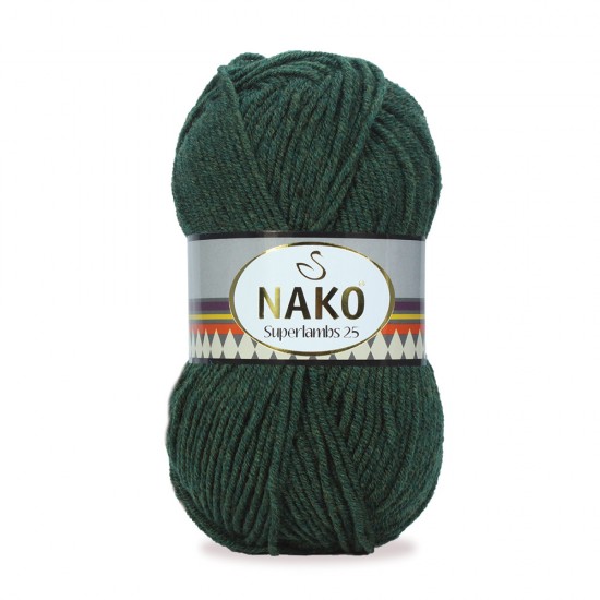 Nako Superlambs 25 Çam Yeşili Melanj 3255