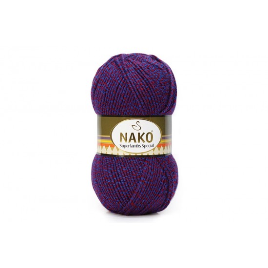 Nako Superlambs Special Saks Kırmızı Muline-21364