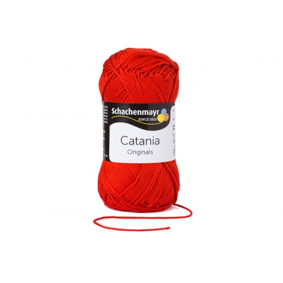 Schachenmayr Catania  El Örgü İpi Kırmızı Color 02019
