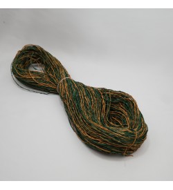 Ebruli Kağıt İp Çanta ve Şapka Örgü İpi Yeşil Turuncu Tonları