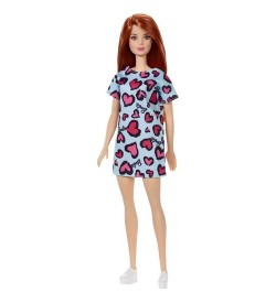 Barbie Şık Barbie Mavi Kalpli Elbise T7439 GHW48