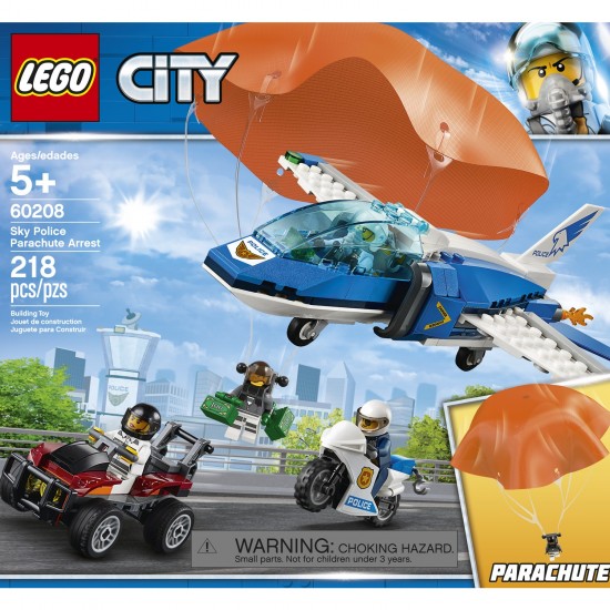 City 60208 Gökyüzü Polisi Paraşütle Tutuklama LEGO City