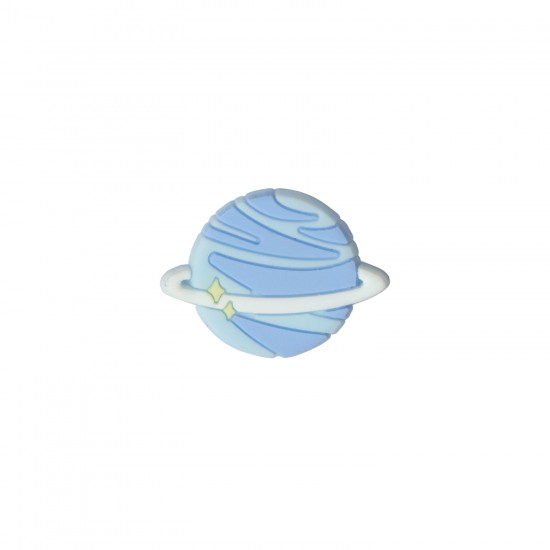 Mavi Satürn Figürlü Silikon Obje 