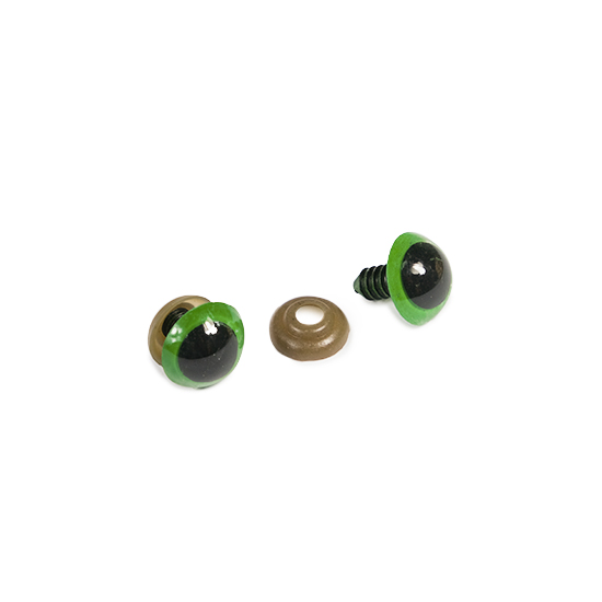 Amigurumi Vidalı Göz 16 mm Yeşil